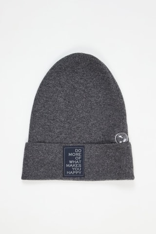 Bonnet en laine - Gris chiné