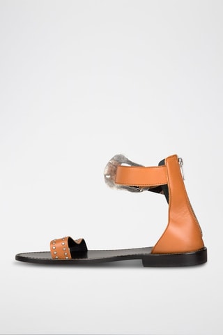 Sandales en cuir - Marron