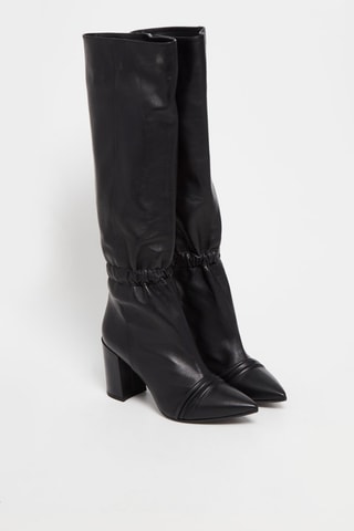 Bottes en cuir de mouton - Noir