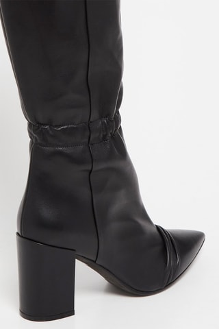 Bottes en cuir de mouton - Noir