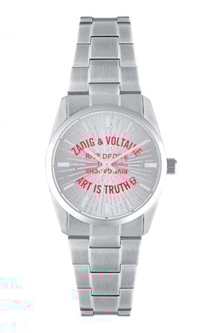 Montre à quartz en acier - Argenté