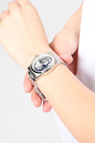 Montre à quartz en acier - Argenté