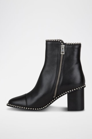Bottines en cuir - Noir