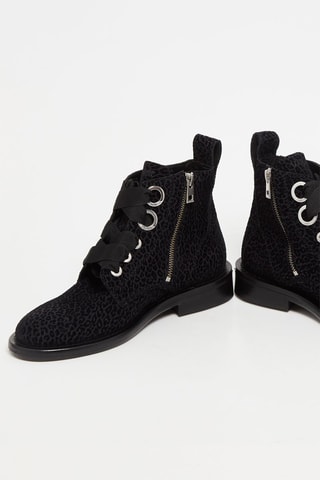 Bottines en cuir de veau - Noir