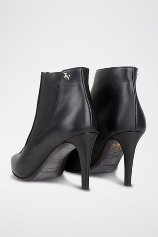Bottines en cuir - Noir