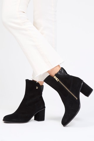 Bottines en nubuck - Noir