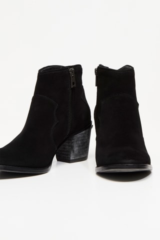Bottines en cuir - Noir