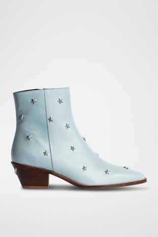 Bottines en cuir - Bleu