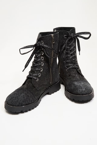 Bottines en cuir - Noir