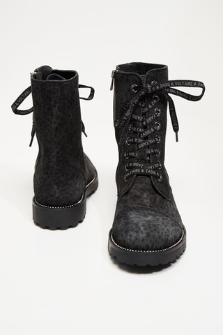 Bottines en cuir - Noir