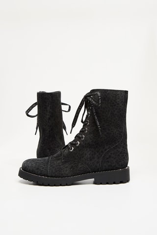 Bottines en cuir - Noir
