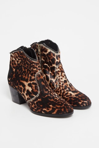 Bottines en cuir - Marron