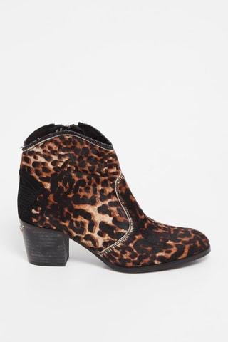 Bottines en cuir - Marron
