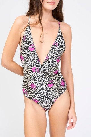 Maillot 1 pièce - Blanc et noir