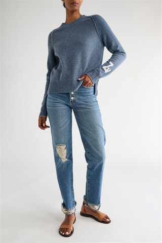 Pull en cachemire - Bleu marine
