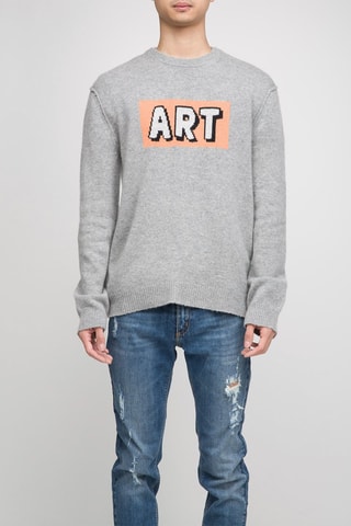 Pull en cachemire - Gris chiné