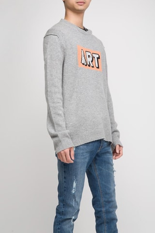 Pull en cachemire - Gris chiné
