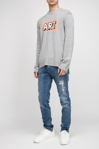 Pull en cachemire - Gris chiné