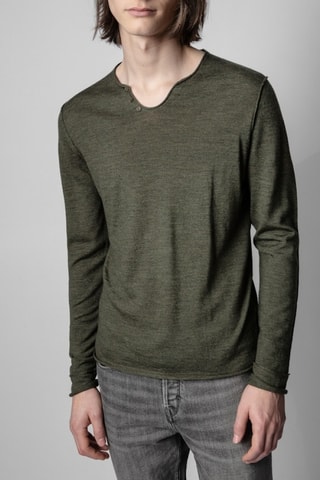 Pull en laine - Kaki