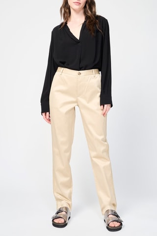 Pantalon en laine et cachemire - Beige