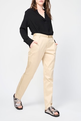Pantalon en laine et cachemire - Beige