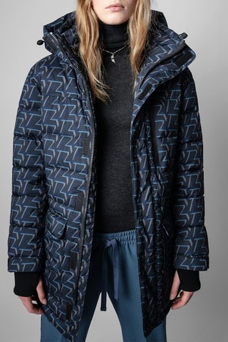 Parka à capuche - Bleu