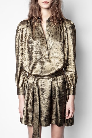 Robe courte - Doré