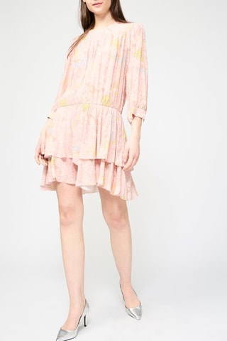 Robe volantée - Saumon