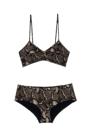 Maillot 2 pièces - Marron