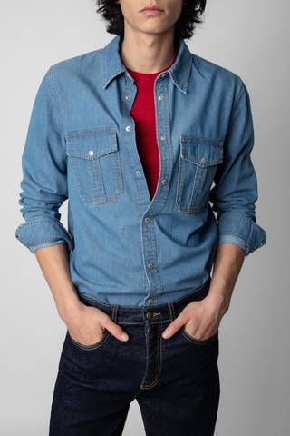 Chemise en jean - Bleu