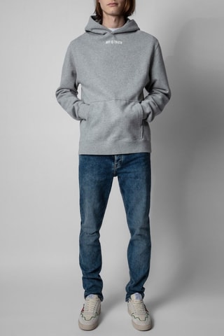 Sweat à capuche - Gris chiné