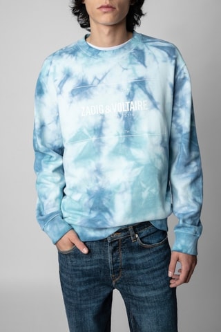 Sweat tie and dye - Bleu