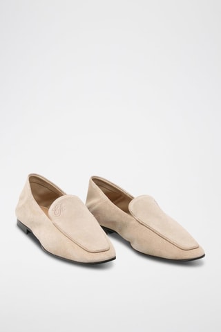 Mocassins en cuir de veau - Écru