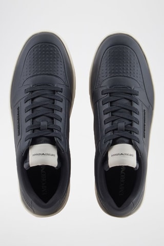 Baskets en cuir - Bleu nuit