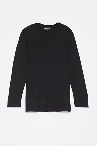 Pull en laine vierge Emporio Armani - Noir