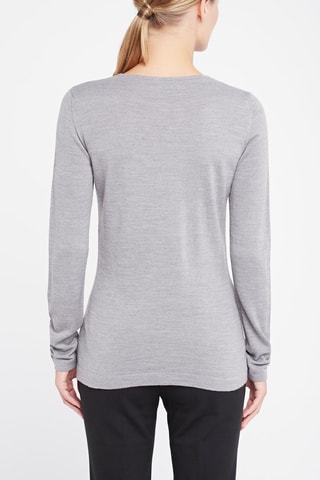 Pull en laine vierge Emporio Armani - Gris clair chiné