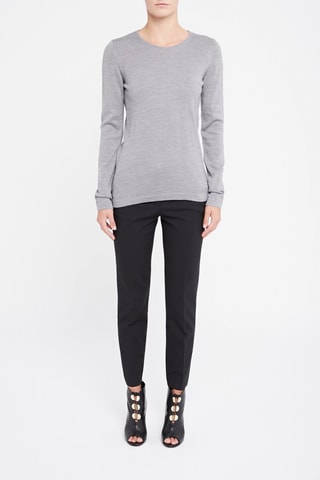 Pull en laine vierge Emporio Armani - Gris clair chiné