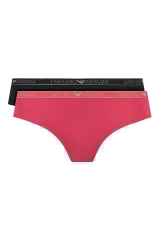 2 culottes - Corail et noir - Emporio Armani