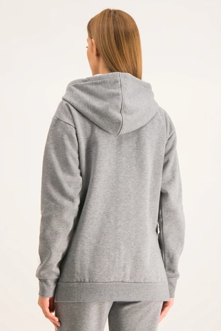 Sweat à capuche - Gris clair chiné - Emporio Armani