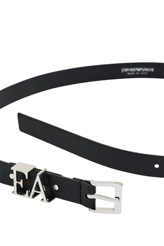 Ceinture en cuir - Noir - Emporio Armani