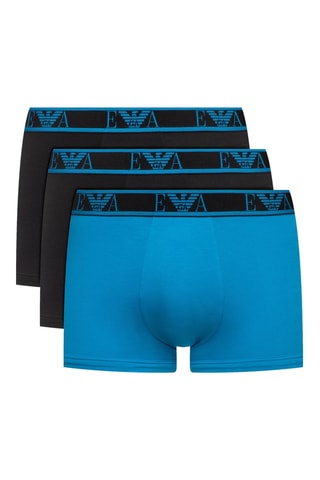 3 boxers - Noir et bleu - Emporio Armani