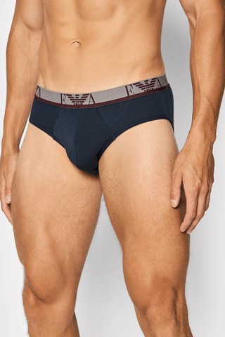 3 slips - Bleu marine et bordeaux - Emporio Armani