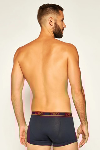 3 boxers - Bleu marine et orange - Emporio Armani