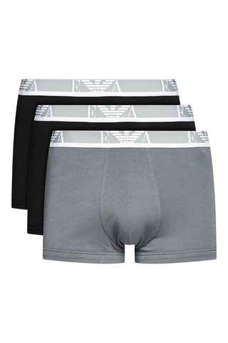3 boxers - Noir et gris - Emporio Armani