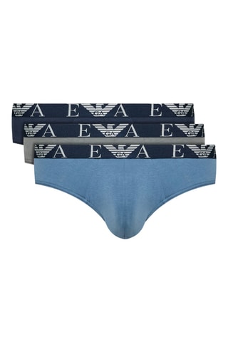 3 slips - Bleu et gris - Emporio Armani
