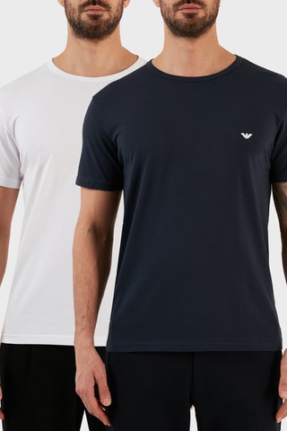 2 t-shirts - Bleu nuit et blanc - Emporio Armani