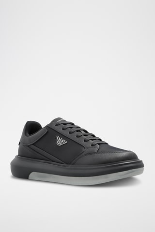 Baskets plateformes - Bleu nuit - Emporio Armani