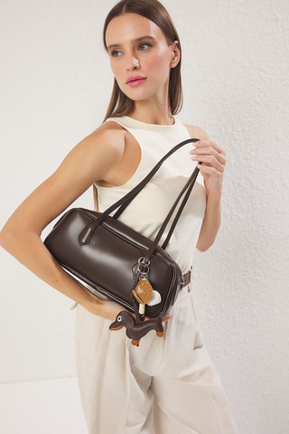 Sac porté épaule - Marron foncé