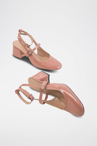 Escarpins vernis - Saumon
