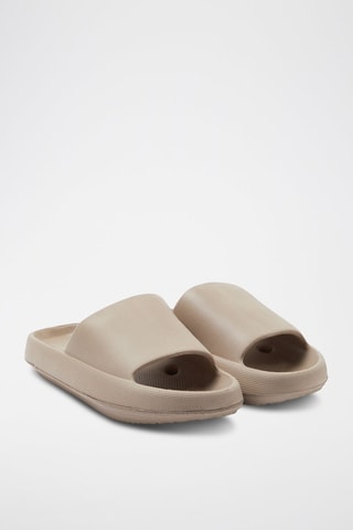 Mules plateformes - Taupe